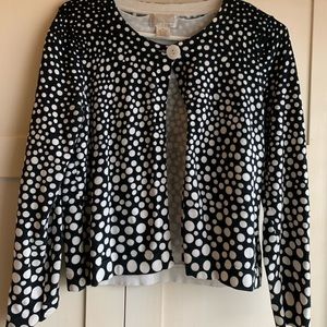 Cute black and white light cardigan